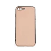 Gpack Apple iPhone 7 Plus Kılıf Bark Parlak Silikon Renkli Kenarları Rose - 7