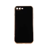 Gpack Apple iPhone 7 Plus Kılıf Bark Parlak Silikon Renkli Kenarları Rose - 1
