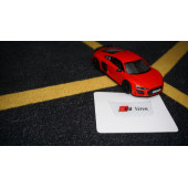 Audi S Line Logo Beyaz Karbon Desen Damla Epoksi Direksiyon Logo Amblem - 7