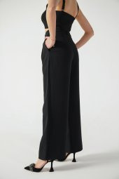 Önü Pensli Palazzo Pantolon - 3