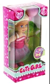 Cute Girl Pembe Balonlu Sarışın Mini Bebek - 2