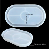Epoksi Silikon Kalıp Oval Mini Tepsi Modeli 18 X 9.5 CM - 2