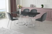 Armoni Eliza High Gloss Yemek Masa Sandalye Takımı - 1