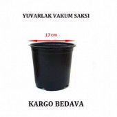 Yuvarlak Vakum Ucuz Çiçek Fide Fidan Üretim Saksısı 17cm 50 Adet - 1