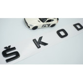 DK Tuning Skoda Bagaj Uzun Parlak Siyah ABS Yazı Logo Amblem thumbnail 1