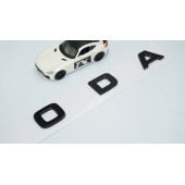 DK Tuning Skoda Bagaj Uzun Parlak Siyah ABS Yazı Logo Amblem thumbnail 2