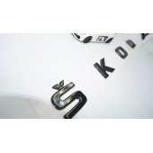 DK Tuning Skoda Bagaj Uzun Parlak Siyah ABS Yazı Logo Amblem thumbnail 4