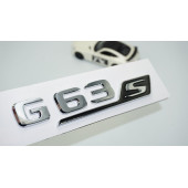 DK Tuning G63S Bagaj Krom Siyah ABS 3M 3D Yazı Logo Benz İle Uyumlu - 1