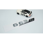 DK Tuning G63S Bagaj Krom Siyah ABS 3M 3D Yazı Logo Benz İle Uyumlu - 2