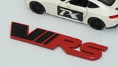 DK Tuning Skoda VRS Bagaj Kırmızı Siyah Kırmızı Siyah 3M 3D Logo Arma - 4