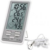 DC-803 Kablolu Alarmlı Sıcaklık ve Nem Ölçer thumbnail 1