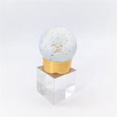 Crearthome Dekoratif Aksesuar Küçük Boy Kristal Küre Gold FA59A - 1