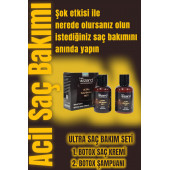 Profesyonel Botox Acil Saç Bakımı / Şok Terapi Ultra Saç Bakım Seti Pratik Uygulama - 1