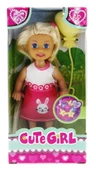 Cute Girl Sarı Balonlu Sarışın Mini Bebek - 1