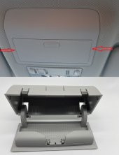 Amarok (2010 Ve Sonrası) Tavan Gözlük Kabı. Gri, Orijinal Ürün - 3