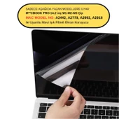 Macbook Pro 14 inç M1-M2-M3-M4 Ekran Koruyucu Parlak Anti Scratch (Pro 14") A2442 A2779 A2992 A2918 A3112 A3401 A3185 ile Uyumlu - 2