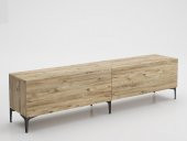 Woodn Love Vega Premium 200 Cm Geniş Dolaplı Metal Ayaklı Tv Ünitesi - Atlantik Çam / Siyah - 2