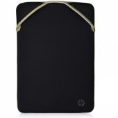 HP 15.6 inç Çift Taraflı Fermuarsız Neopren Kılıf - Siyah & Altın 2F2K6AA - 1