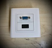 HDMI + VGA Duvar Prizi Hdmi Vga Priz Duvar Tipi - 1