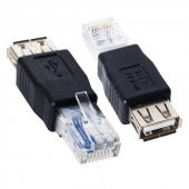 Dişi Usb Ethernet Aparat Çevirici Rj 45 dişi usb erkek internet j - 2