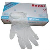 Beybi Latex Muayene Eldiveni Orta Boy -Bir Kutu - 1