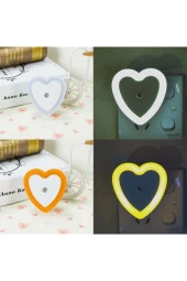 GECE LAMBASI MERCEKLİ FOTOSELLİ KALPLİ SENSÖRLÜ GECE LAMBASI TURUNCU GECE LAMBASI ALİTECH-3 thumbnail 1