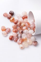 Hematoid Kuvars Doğal Taş Tamburlanmış Parça - Tımbıl - 1