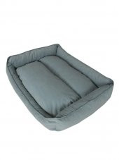 Yıkanabilir Kumaş Konforlu Kedi Köpek Yatağı Yeşil Large 85x65 - 1