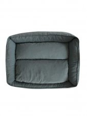 Yıkanabilir Kumaş Konforlu Kedi Köpek Yatağı Yeşil Large 85x65 - 2