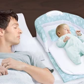 Babycim Bebeğimin Taşınabilir,Işıklı, Müzikli Portatif İlk Yatağı - 6