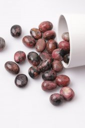 Rodonit Doğal Taş Tamburlanmış Parça - Tımbıl - 1