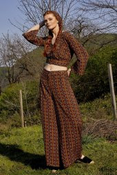 Palazzo Yüksek Bel Bol Kesim Pantolon - 1