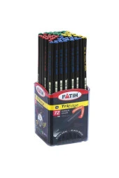 Fatih Kurşun Kalem Siyah Lata Triedge (72 Li Paket) - 1