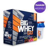 Big Whey Go Whey Protein Tozu Tekli Sachet Mix Aroma 68 Servis 68 Saşe Çikolata Çilek Muz - 1