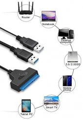 PrimeX 5142 USB3.0 2.5 inç notebook Diski, 3.5 inç PC diski USB3.0 Çevirici, Sata Harddisk USB çevirici Kablo - 6