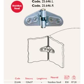 Gürçay Tekne Karavan Menteşesi Paslanmaz Oval - 3