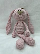 Amigurumi Tavşan Uzun Kulaklı Pembe - 1