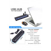 7 Port Usb Hub - On/Off Switch Işıklı - Usb Çoklayıcı - Chipli - 2