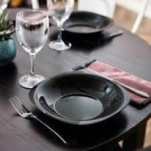 Luminarc Carine Noir Siyah Yemek Tabağı 21cm - 2