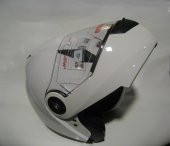 JİEKAİ JK-21 BEYAZ ÇENE AÇILIR GÜNEŞ VİZÖRLÜ MOTOSİKLET KASK - 1
