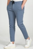 Erkek Relaxed Fit Beli Lastikli Bağcıklı Pamuklu Rahat Spor Jogger Pantolon - 6