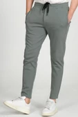 Erkek Relaxed Fit Beli Lastikli Bağcıklı Pamuklu Rahat Spor Jogger Pantolon - 10