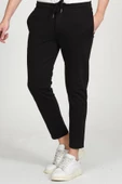 Erkek Relaxed Fit Beli Lastikli Bağcıklı Pamuklu Rahat Spor Jogger Pantolon - 5