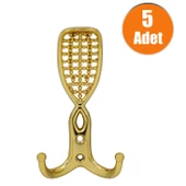 Osmanlı Portmanto Vestiyer Duvar Askısı Dolap Elbise Askılığı Gold (5 ADET) thumbnail 1