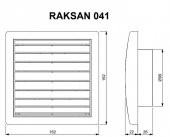 Afs Raksan 041 Smart Sinek Telli Düz Panjur Duvar Kanal Montajlı ABS Plastik AGMair Agm Havalandırma - 4