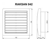 Afs Raksan 042 Smart Sinek Telli Düz Panjur Duvar Kanal Montajlı ABS Plastik AGMair Agm Havalandırma - 2