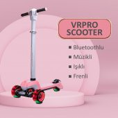 Vrpro Scooter Bluetoothlu Müzikli Led Işıklı Pembe VrPro-1140 - 1