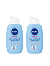 Nivea Baby Şampuan Saç ve Vücut 500 ml  2li Eko Paket !!! - 1