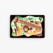 Zambiya Temalı Deri Magnet Ahşap Tabaka thumbnail 1