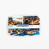 İsveç Stockholm Temalı Fresco Magnet thumbnail 1